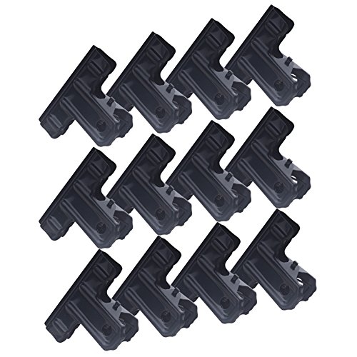 Z ZICOME Black Metal Bulldog Clips Binder Clips for Office Supplies, 2 Inch, 12 Pack