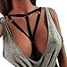 HOT Sale!Women Bra,Canserin Alluring Women Harness Bra Elastic Cage Bra Strappy Hollow Out Bra Bustier (XL, Black 7)