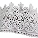 Trimscraft 5 Yards 3 Inches Wide Venise Cotton Lace Trims Eyelet Fabric for Garment Accessory DIY Craft Supply in White