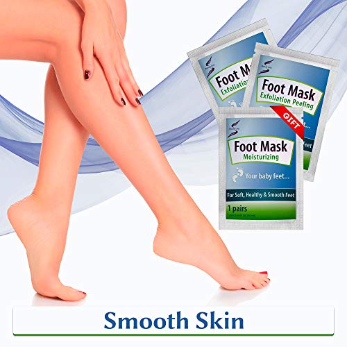 Foot Peel Mask - 3 Pack - Baby Foot, Gift Moisturizing Mask, Dead Skin Cells, Exfoliant For Soft Feet, Exfoliating Foot Peel Mask, Callus Remover, Peel Away Callus, Make Your Feet Baby Soft (Standart)