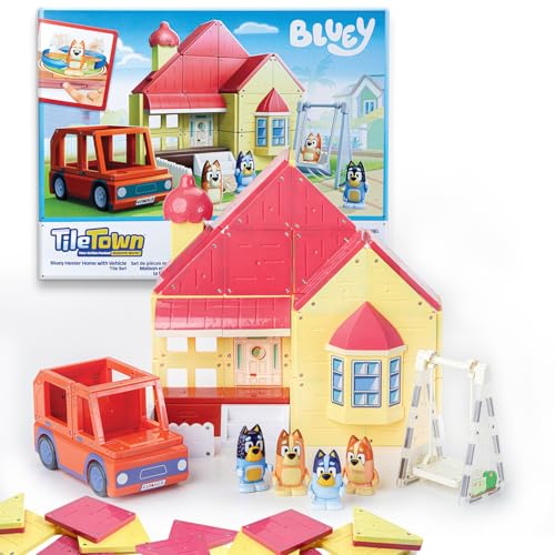 Bluey Heeler Family Home Magnetic Tile Set