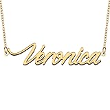 GR35Z9 Veronica Name Necklace Gift for Her His