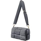 NAARIIAN Shoulder bags for women, Lightweight small puffer purses waterproof, handwoven puffy bag crossbody handbag