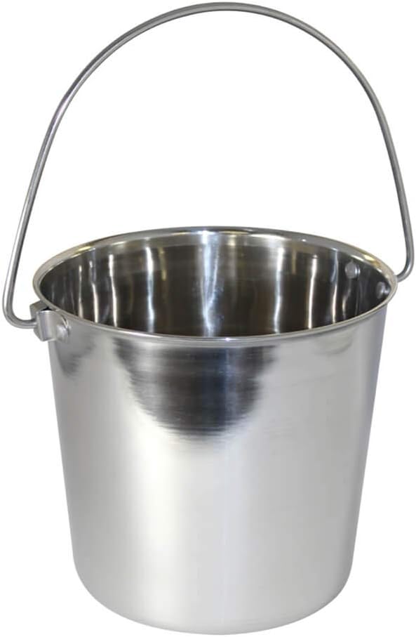 2 Quart Stainless Steel Bucket Pail with Handle