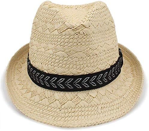 Warm Hats for Women Fashion Summer Straw Men's Sun Hats Trilby Gangster Cap Summer Beach Cap Panama Hat Sombrero Travel