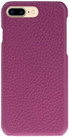 iPhone 7 Plus | Cloud Series | Premium Genuine Leather | Hardyston Luxury Slim Fit Case | Ultra Hard Protective Back Cover | (Fuchsia)