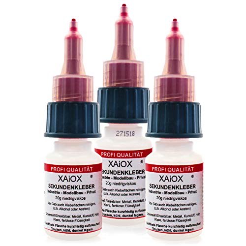 3 x Sekundenkleber mit Patent Verschluà Cyanacylat Superkleber 20g dünnflüssig Wasserfest schnell – Bild 7