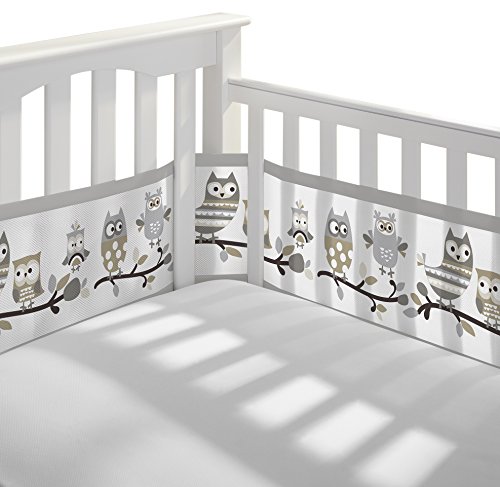 Mesh Printed Mesh Crib Bumper Amazon BreathableBaby Breathable - Main Image