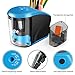 Akche Electric Pencil Sharpener, Mechanical Heavy-duty Helical Blade to Fast Sharpen, Auto Stop for No.2/Colored Pencils(6-8mm), USB/Battery Operated in School Classroom/Office/Home(USB Cable Include)