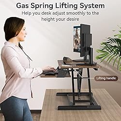 Standing Desk Converter, 35” W Adjustable Height