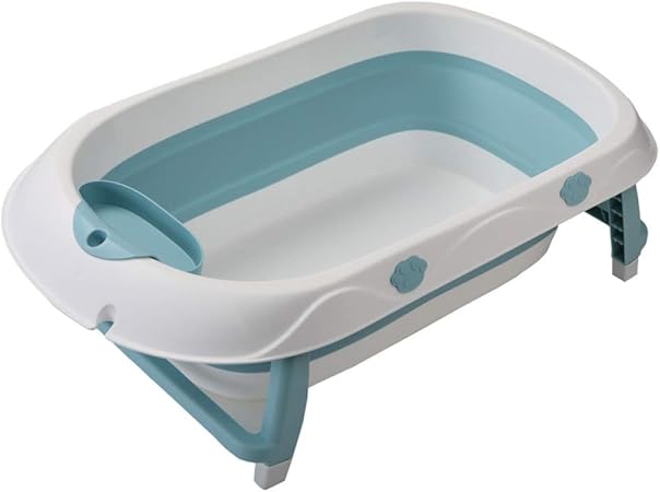Fhkl Baignoire Bebe Seau Bain Pliant Pour Enfant Grande Baignoire Avec Patin Natation Protection Anti Renversement La Chaleur 84x50x24cm Blue Amazon Fr Sports Et Loisirs