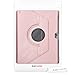 kwmobile Rotating Case Compatible with Samsung Galaxy Note 10.1 N8000 / N8010 - Case PU Leather Tablet Cover with Stand - Rose Gold