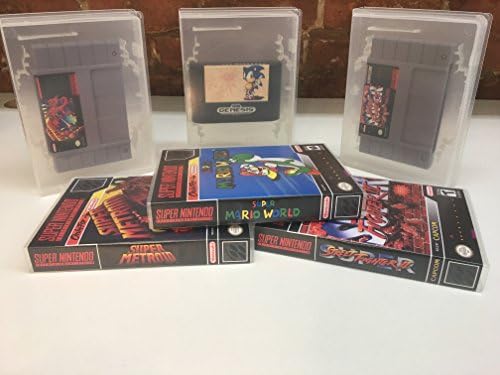 Amazon Com Universal Video Game Case With Full Sleeve Insert Box Of 100 Super Nes N64 Genesis Snes Nes Video Games