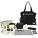 The New Yorker Breast Pump Bag by Charlie G, Black/Gold (Large)