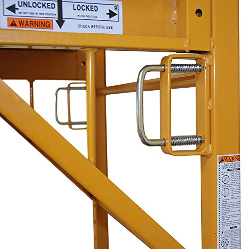 CBMScaffold Multipurpose Maxi Square Baker Style Scaffold Tower with Improved Clamp on 18" Outrigger Package - 12ft, 1,000-Lb. Capacity, Model# 2MFS18O - Thumbnail 4