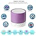 Leacoco Mini Wireless Portable Bluetooth Speaker with LED and Build-in Mic Support AUX TF for iPhone iPod and Android System Equipment Etc. (Purple) (CTX-liewenyinxiang-zi)