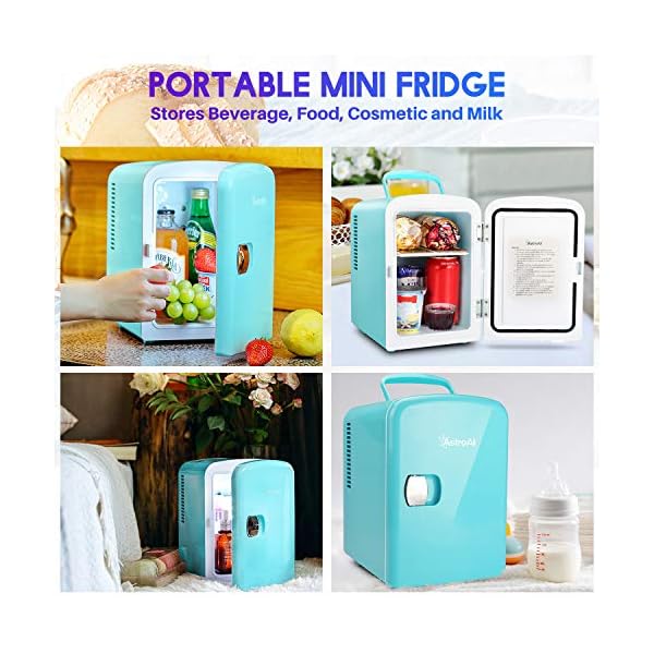 Astro Mini heladera Verde 4Lts Maquillaje Alimentos Medicinas - Imagen 6