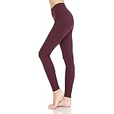 Leggings Depot ActiveFlex Athletic Leggings for Women-HLD (Cassis, L)