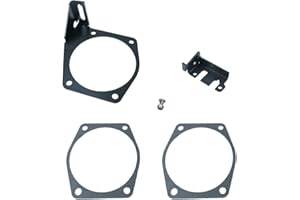 GUZIKO 4-Bolt Throttle Cable Bracket Fits for LS LS2 LS3 LS6 LS7 Engine Intakes 92mm- 102mm 81042 Intake Gasket Set Black