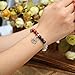Jovivi 7 Chakras Yoga Meditation Healing Balancing Round Stone Beads Stretch Bracelet with Lotus Charm