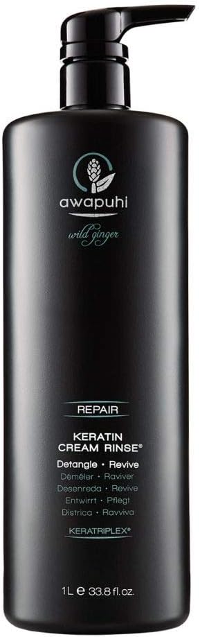 Paul Mitchell Awapuhi Wild Ginger Keratin Cream Rinse 1 Litre, Clear, 1 l (Pack of 1)