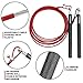 Speed Jump Rope Double Unders - Workout Jump Rope for Boxing, MMA, Muay Thai, Crossfit, Fitness - Exercise Jumping Rope Men, Women - 360° Swivel Wired Skipping Rope - 10 ft Jump Rope Adjustable Length