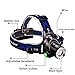 Mifine Waterproof LED Headlamp with Zoomable 3 modes 1000 Lumens light, hands-free headlight with Rechargeable batteries for biking camping hunting running rainy weather