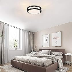 2 Pack Black Ceiling Light, 10.31 Inch LED Ceiling