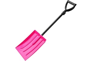 DEROFIT Snow Shovel for Kids Toddler, Light Weight Kids Snow Shovel with Steel Handle, Heavy Duty Emergency Shovel for Car, Detachable Shovel for Driveway Home Garden Camping Beach