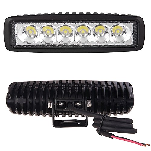 HERO-LED WL-OV-18W-90D 6.3" Oval 18W Heavy Duty LED Work Light, 90 Degree Floodlight, Cool White 6000K