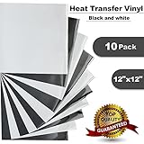Heat Transfer Vinyl Black and White - 12