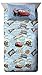 Jay Franco Disney/Pixar Cars Tune Up Blue/Gray 4 Piece Full Sheet Set with Lightning McQueen & Mater (Official Disney/Pixar Product)