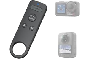 Wireless Sports Camera Bluetooth Remote Control Compatible with DJI Action5Pro/Action4/Osmo 360, 15m(49ft) Long Range Shootin