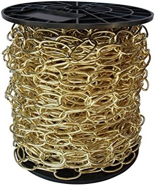 RCH Hardware CH-S56-12-PB-164 Lighting Chain 1 Gauge Polished Brass