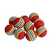 Amrka 10 Pcs Colorful Pet Dog Cat Kitten Soft Eva Foam Rainbow Play Balls Golf Practice Balls Activity Toys