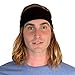 Kooshoo HU Black Headband For Men. Ecofriendly Black Bandana Headband for Hiking, Running and Life.
