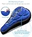 Aduro Sport Bike Seat Cushion Cover Pad with Memory Foam for Bicycle Narrow Seat Saddle, No Installation Needed, Bounce Free - Enjoy Longer Rides, Water Resistant (Blue)
