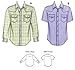 Kwik Sew K3506 Shirts Sewing Pattern, Size S-M-L-XL-XXL