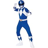 Spirit Halloween Mighty Morphin Power Rangers Adult Blue Power Ranger Costume, Officially Licensed, Suit with Mask