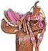 AceRugs 10″ 12″ 13″ 14″ Kid Size Western Show Barrel Racing Roping Youth Horse Saddle TACK Leather Headstall REINS Breast Collar (Pink, 14)thumb 1