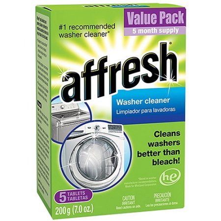 Affresh Washer Cleaner | Works Better than Bleach | Including HE Machines (5 Count - 7 Oz)