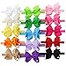 Chiffon Boutique Baby Girls Infant Headbands With Kids Hair Bows Set Of 15 Colors
