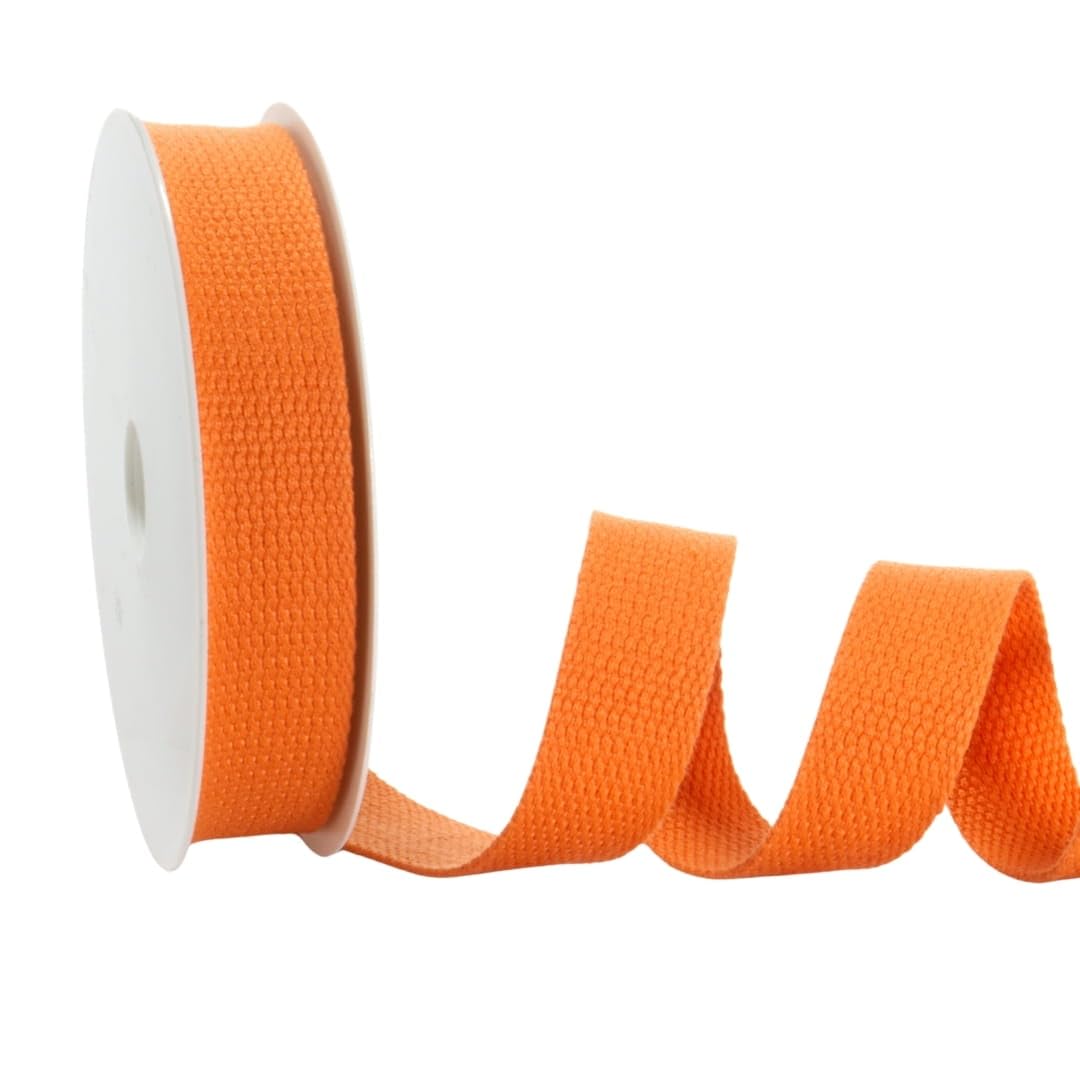 Trimz Cotton Webbing – Orange – 30mm x 10m