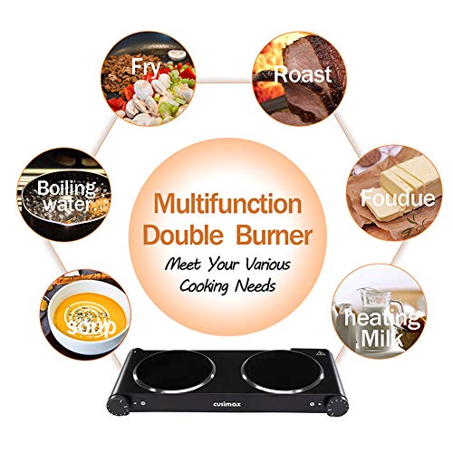 3 Cusimax+1800W+Electric+Countertop+Burner
