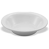Carlisle FoodService Products Kingline Reusable Plastic Bowl Fruit Bowl for Home and Restaurant, Melamine, 5 Ounces, White