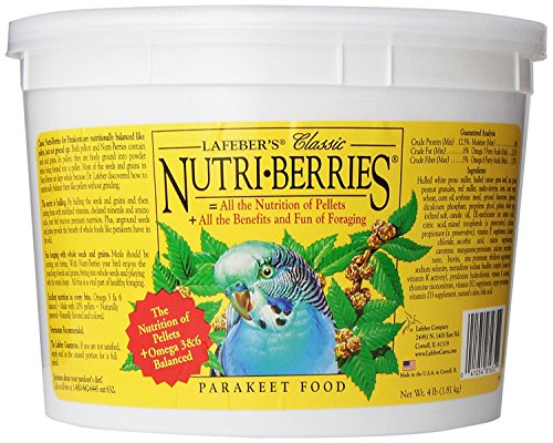 Lafeber Company Nutri-Berries Parakeet Pet Food, 4-Pound