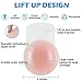 Nippleless covers Sticky Silicone Reusable Breast Lift Nipple Cover Pasties bra for Women Best Diameter 4.3inch (Large, Round)