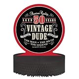 Creative Converting Vintage Dude 50th Birthday Centerpiece with Honeycomb Base
