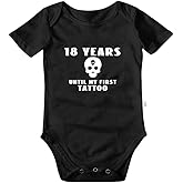 NeulaChic 18 Years Until My First Tattoo Bodysuit, Infant Boy Clothes, New Born Clothing, Toddler Outfits 0-24 Month