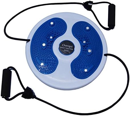 Twisting Waist Disc Bodytwister Ankle Body Aerobic Exercise Foot Exercise Fitness Twister Figure Trimmer Magnet Balance Rotating Board with Pull Rope Exercise Arm Blue chengsi nyp02 lan